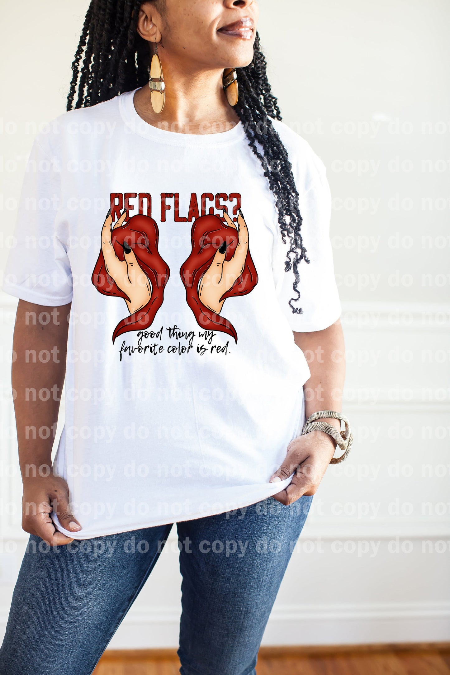 Red Flags Good Thing My Favorite Color Is Red Dream Print or Sublimation Print