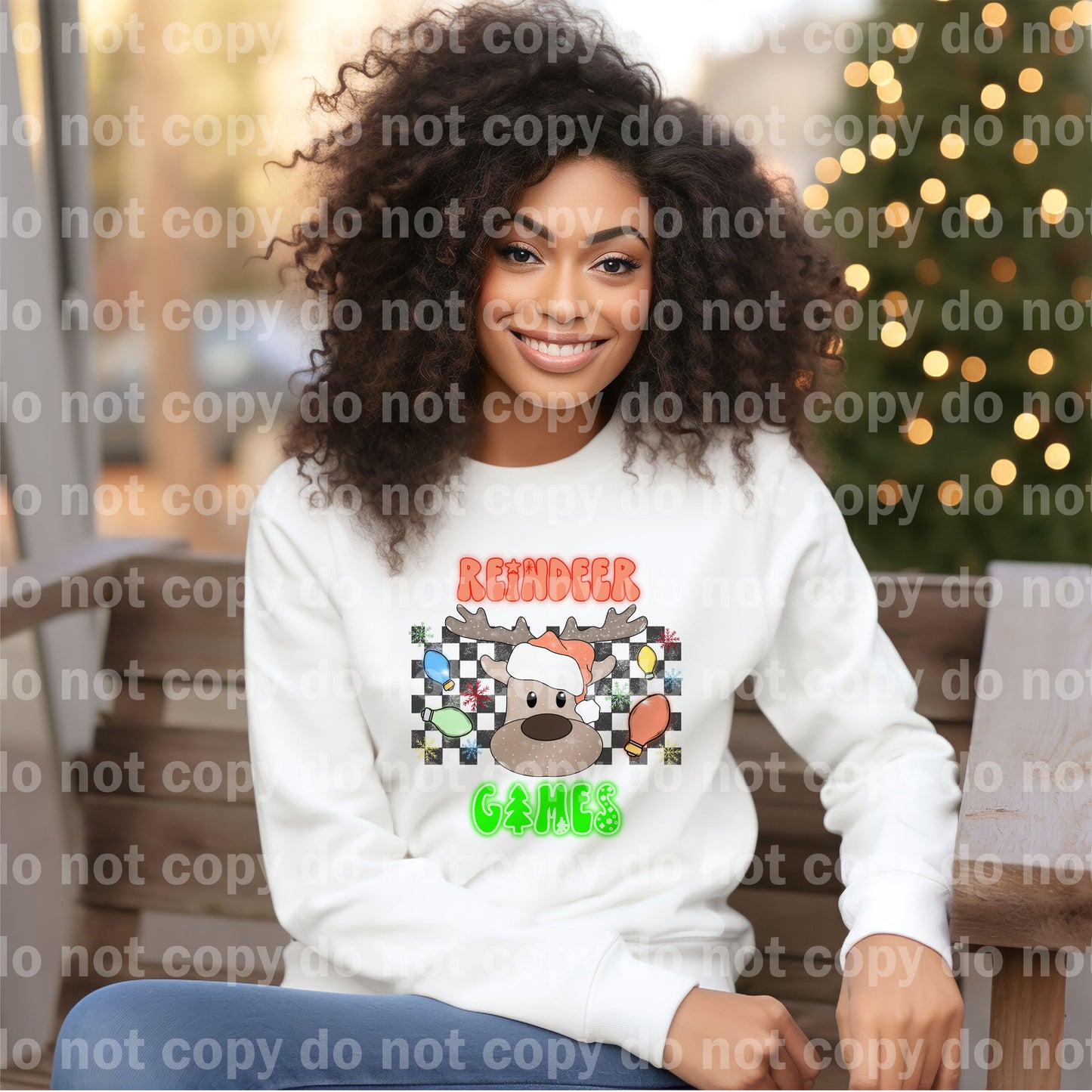 Reindeer Games Plaid Dream Print or Sublimation Print