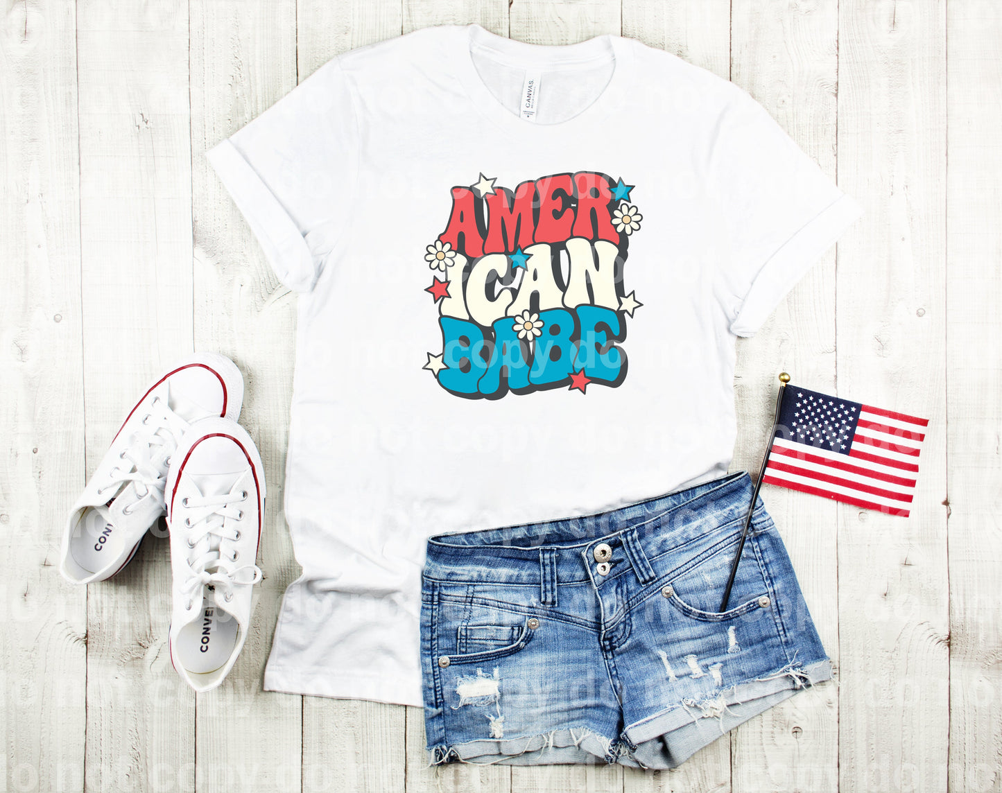 American Babe Distressed/Non Distressed Dream Print or Sublimation Print