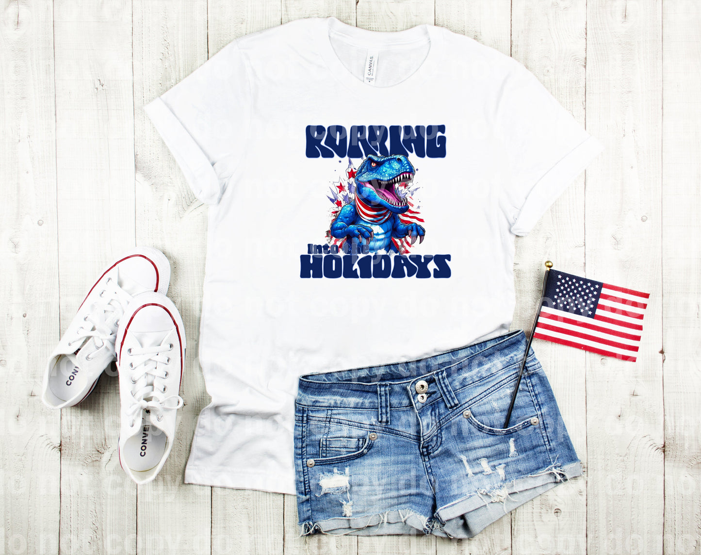 Rugiendo en las vacaciones Impresión de ensueño o impresión de sublimación