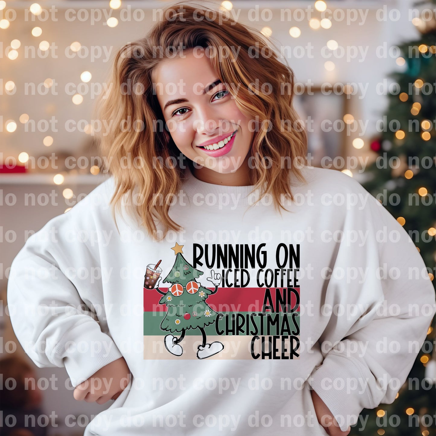 Running On Iced Coffee and Christmas Cheer Dream Print or Sublimation Print