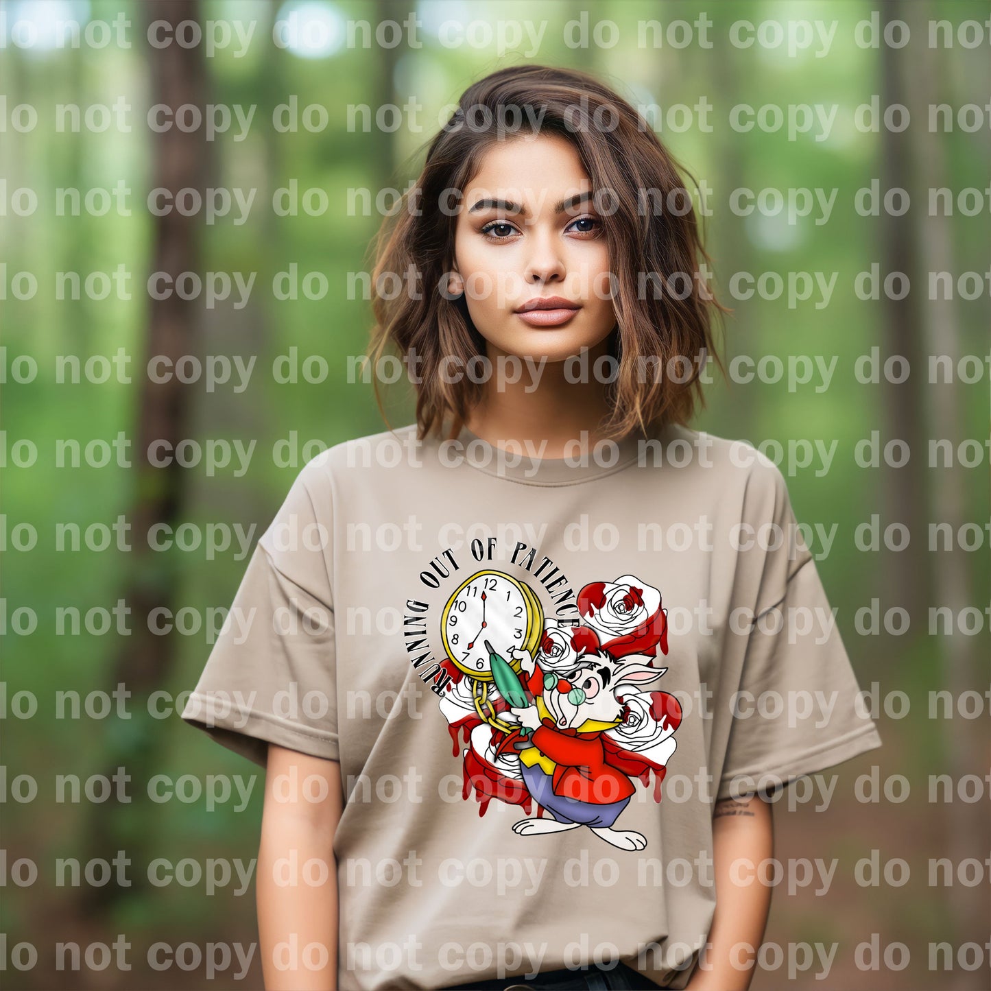 Quedarse sin paciencia Impresión de sueño de contorno blanco