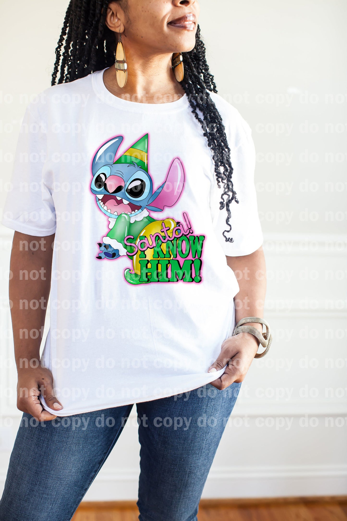 Santa I Know Him Blue Alien Dream Print or Sublimation Print