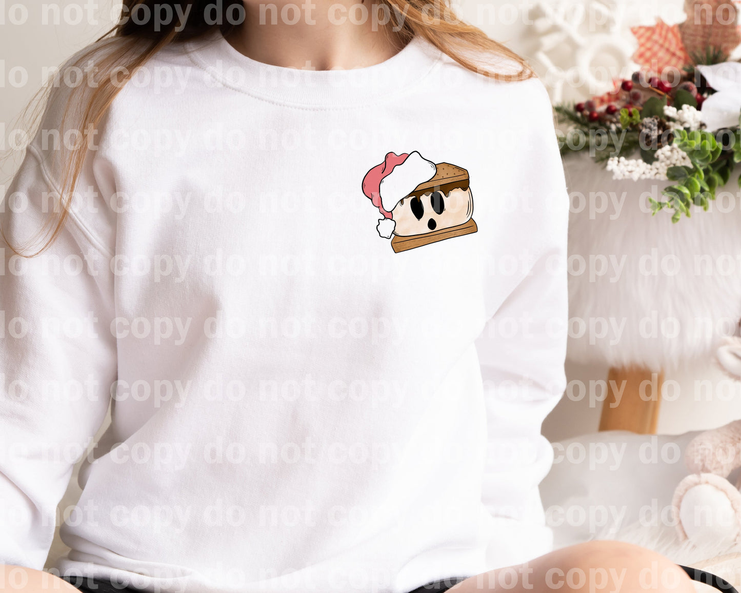 Santa's S'more Factory with Optional Sleeve Design Dream Print or Sublimation Print
