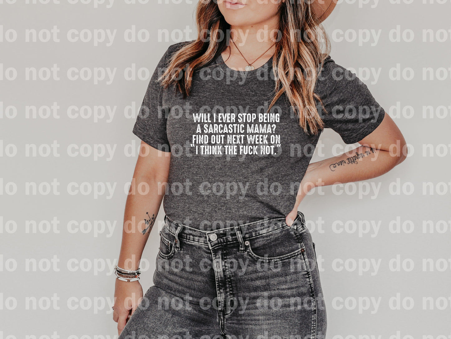 Will I Ever Stop Being A Sarcastic Mama Black/White Dream Print or Sublimation Print