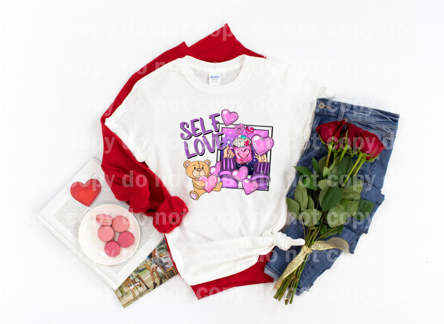Self Love Bear Polaroid with Optional Sleeve Design Dream Print or Sublimation Print