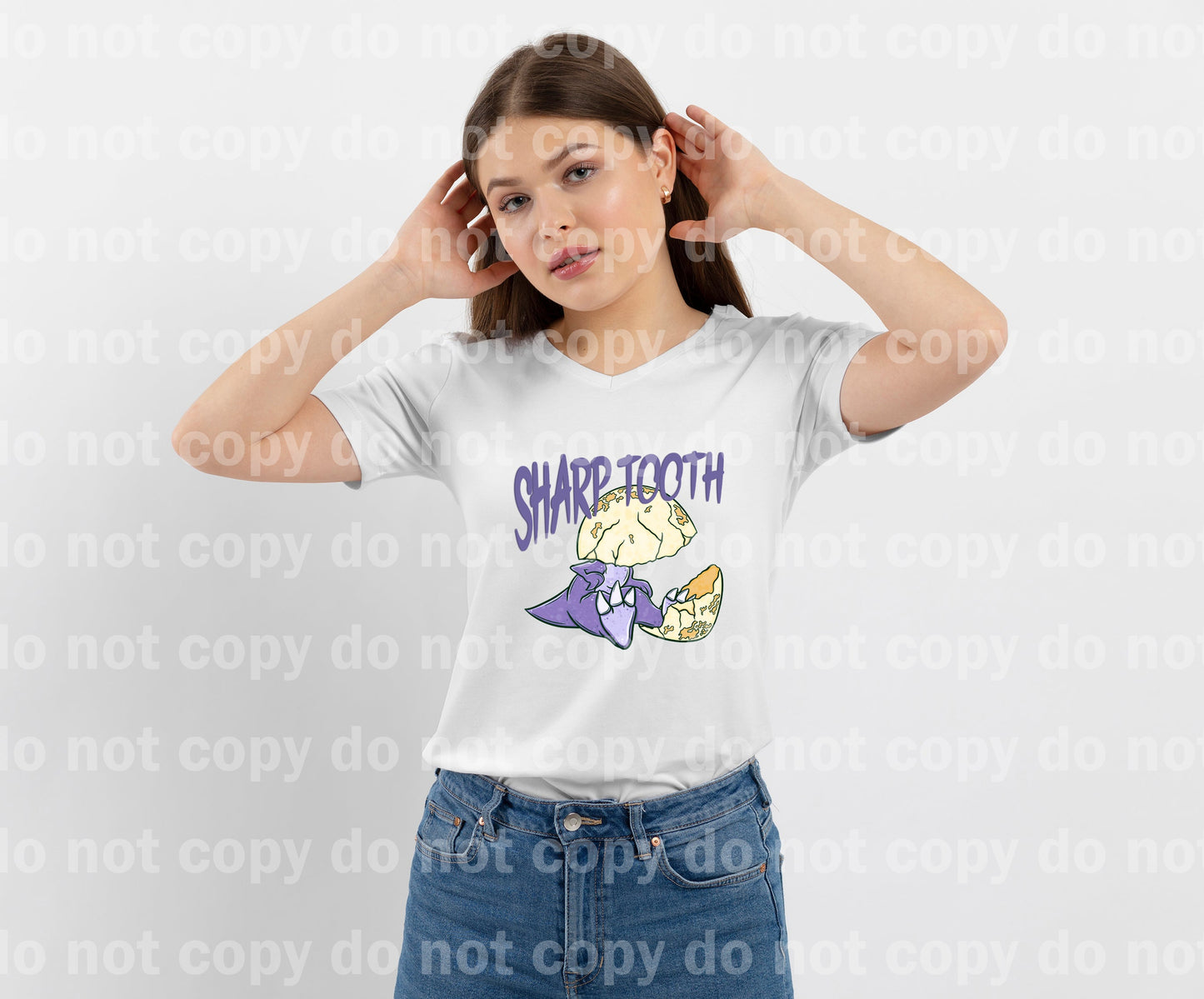 Sharp Tooth Dino Dream Print or Sublimation Print
