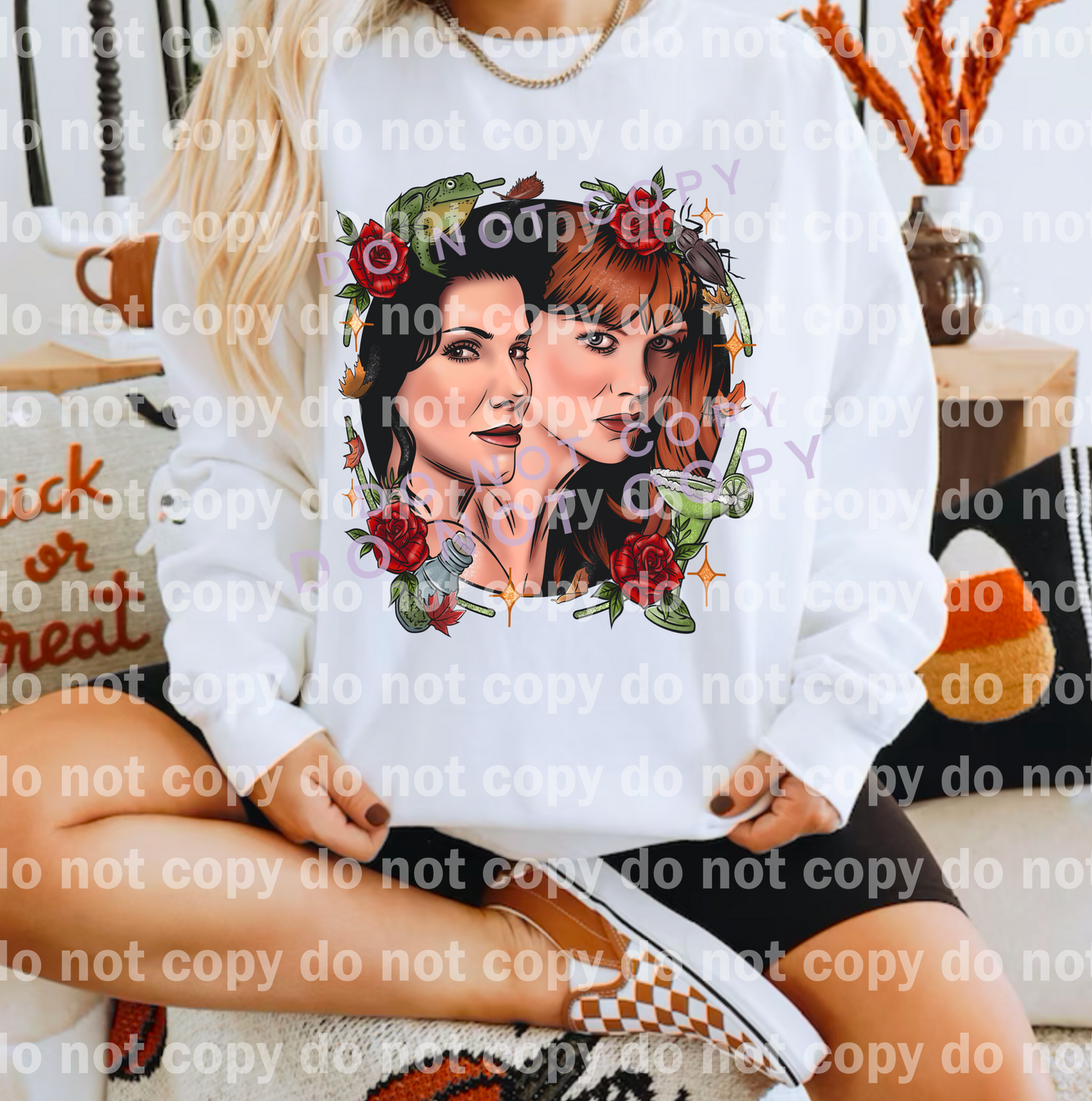 Hermanas Margaritas Florales con Diseño de Manga Opcional Estampado de Ensueño o Estampado por Sublimación