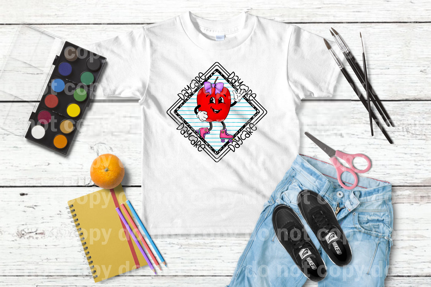 Skating Apple Day Care Dream Print or Sublimation Print