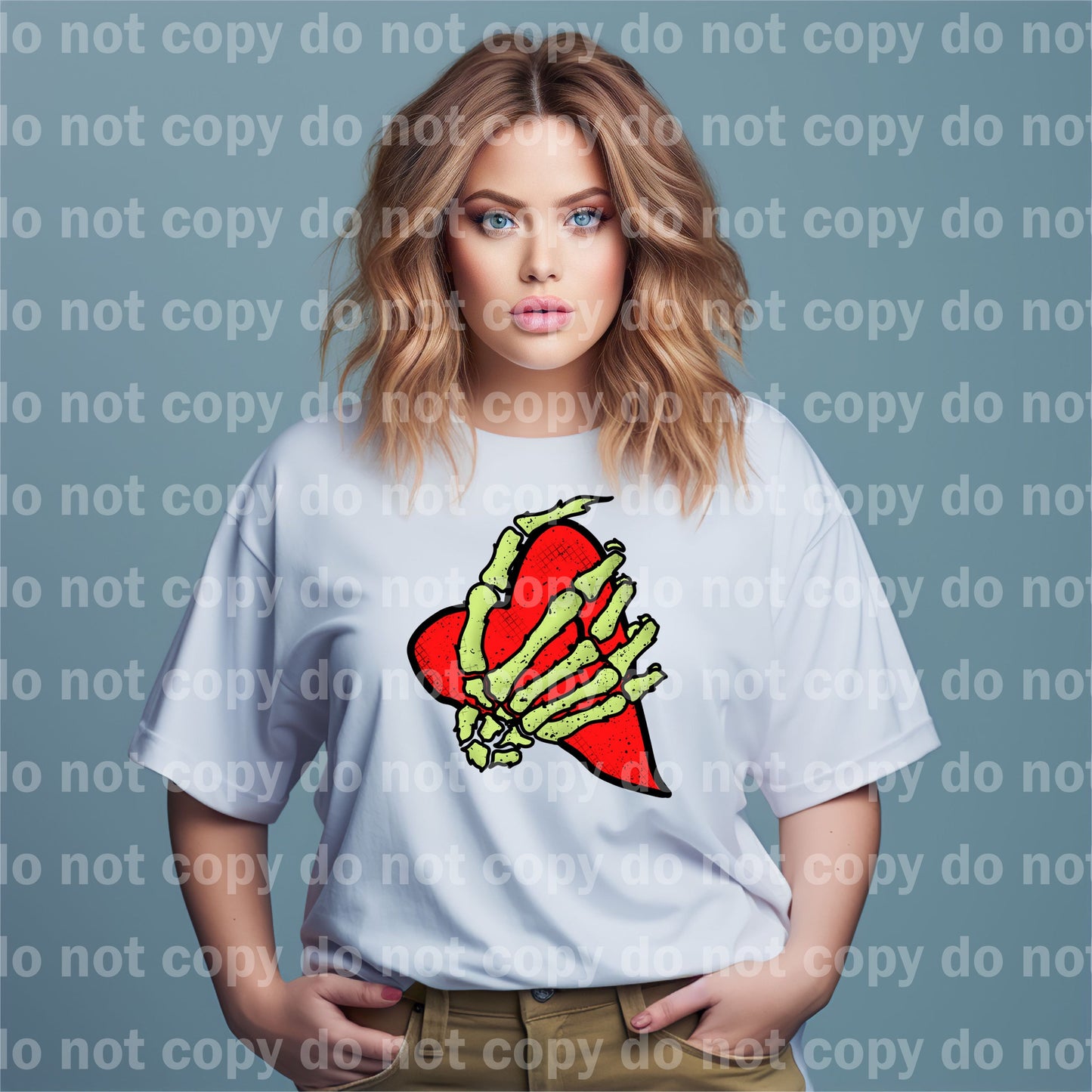 Skeleton Holding Heart Dream Print or Sublimation Print