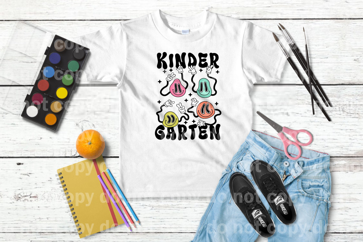 Smiley Emoji Kindergarten Multicolor/Black Dream Print or Sublimation Print