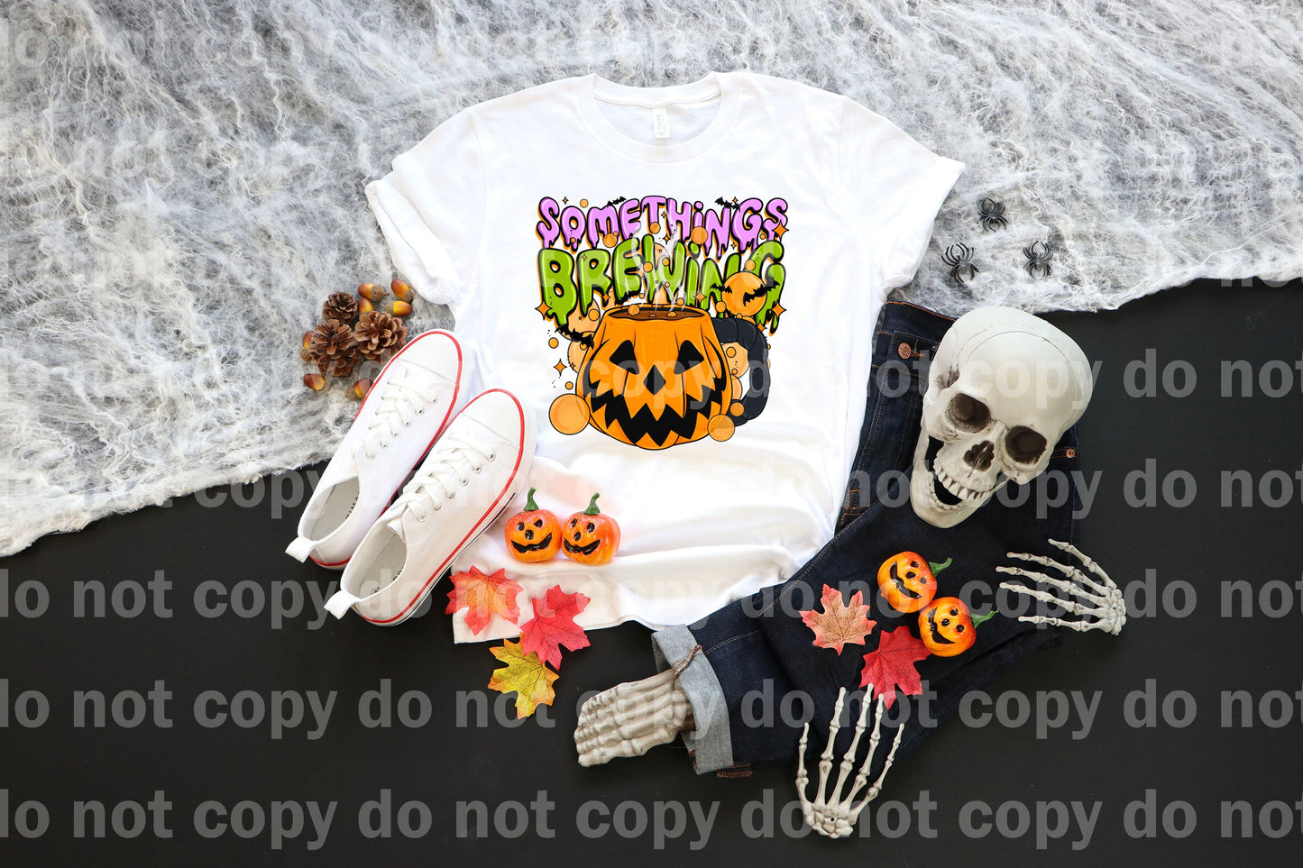 Somethings Brewing Pumpkin con diseño de funda opcional Impresión de ensueño o impresión por sublimación