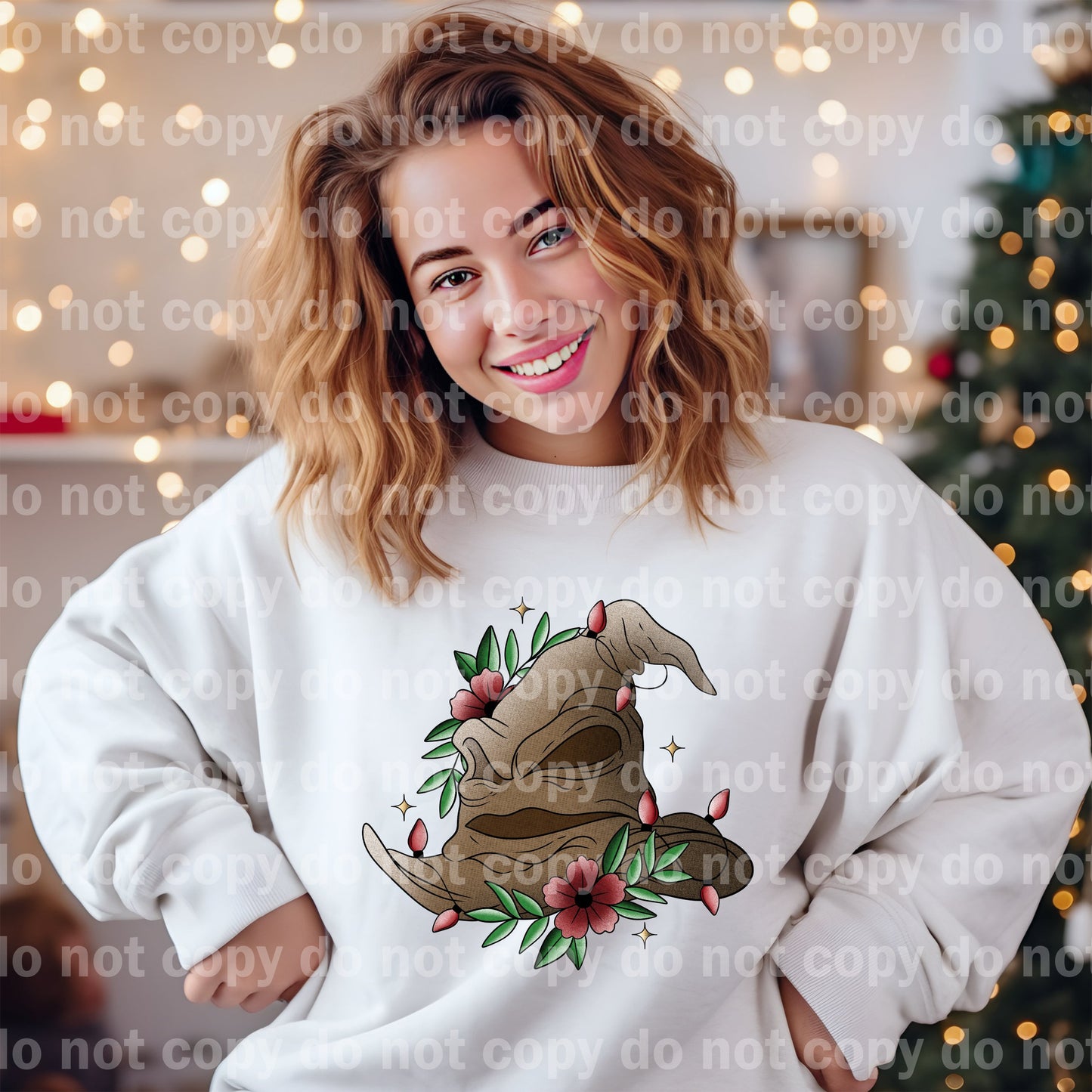 Sorting Hat Christmas with Optional Sleeve Design Dream Print or Sublimation Print