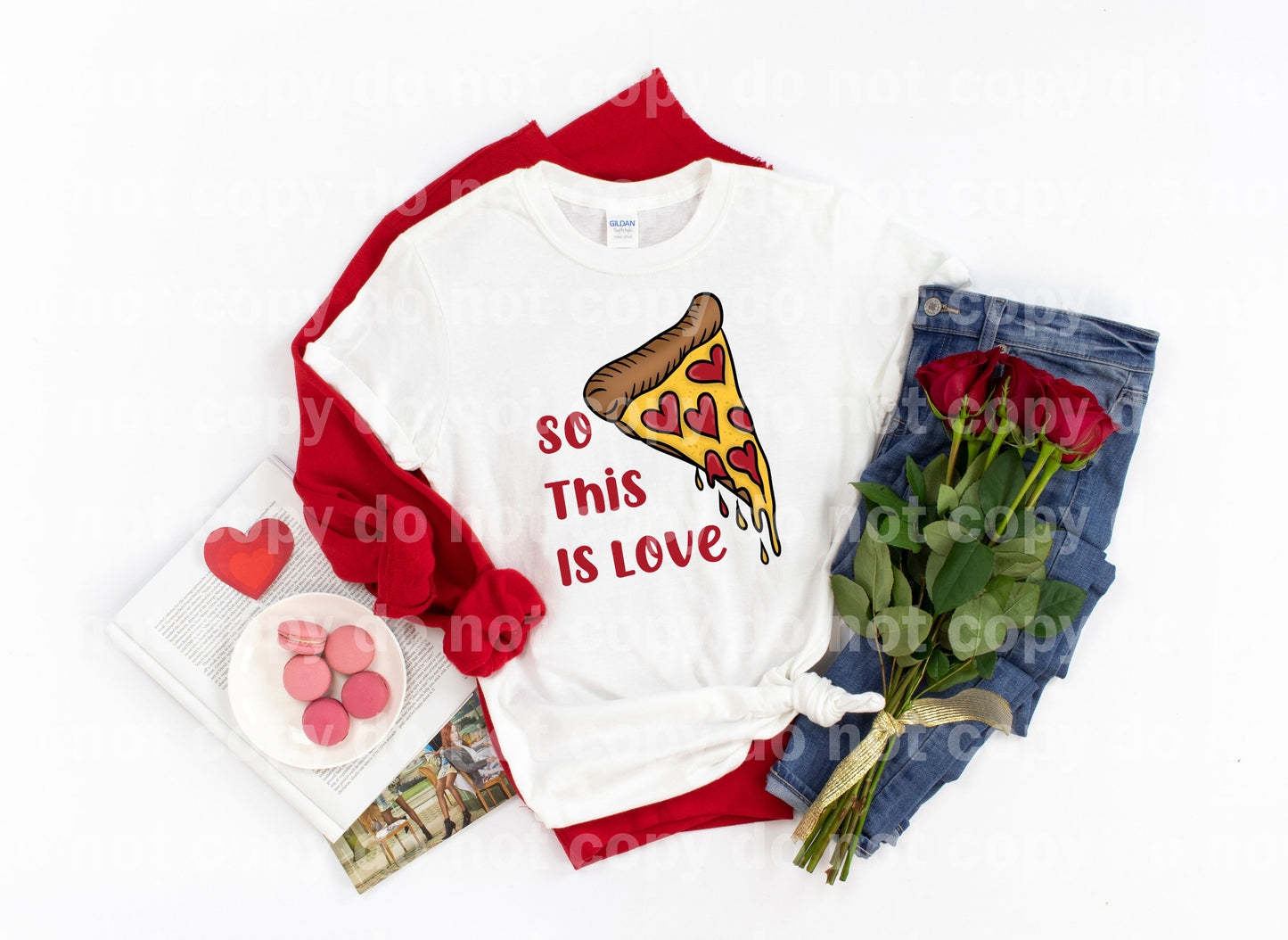 So This Is Love Pizza Black Font/Red Font Dream Print or Sublimation Print