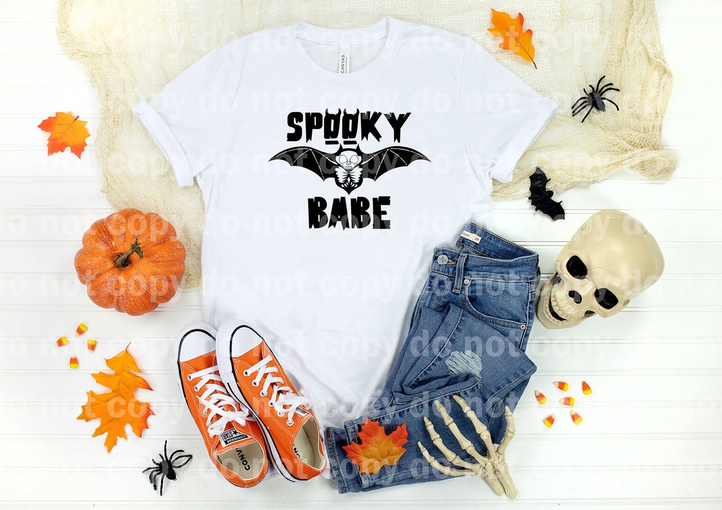 Spooky Babe Skeleton Bat Dream Print or Sublimation Print