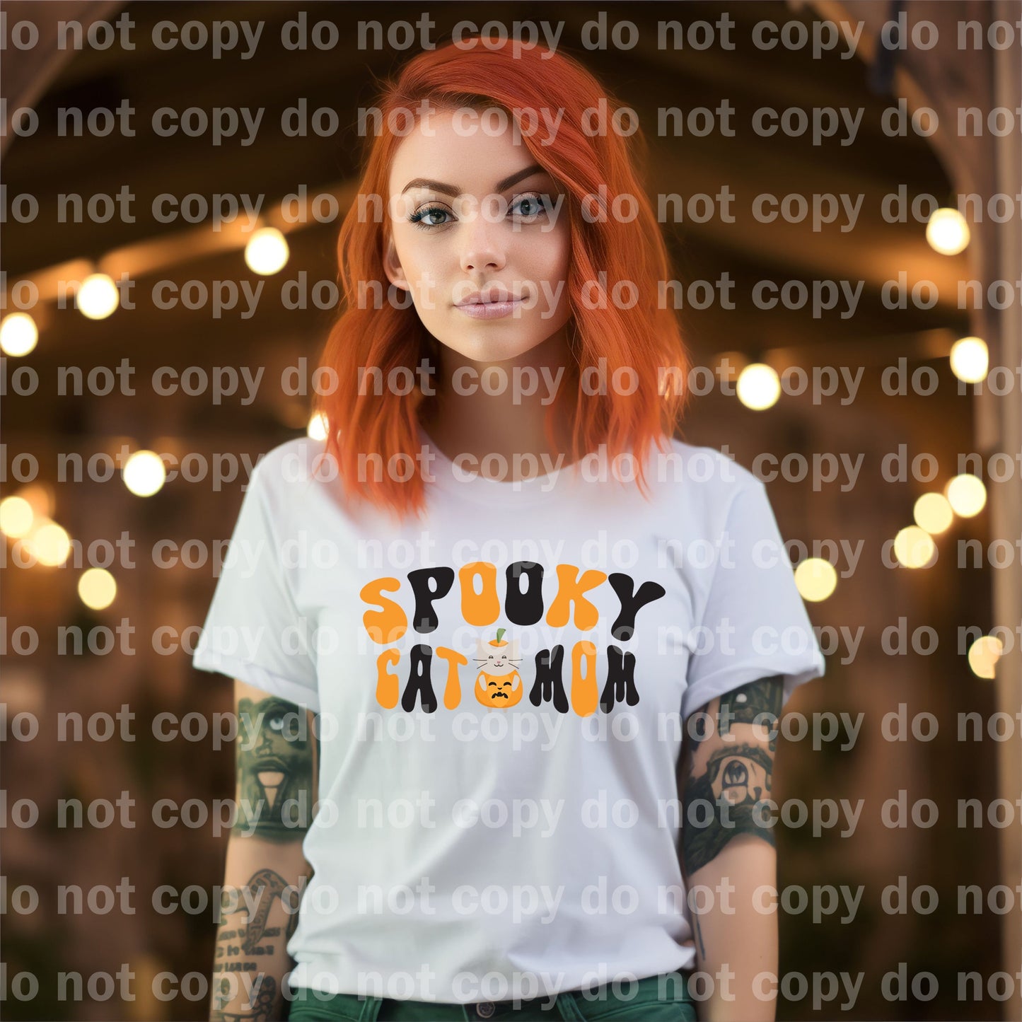 Spooky Cat Mom Pumpkin Dream Print or Sublimation Print