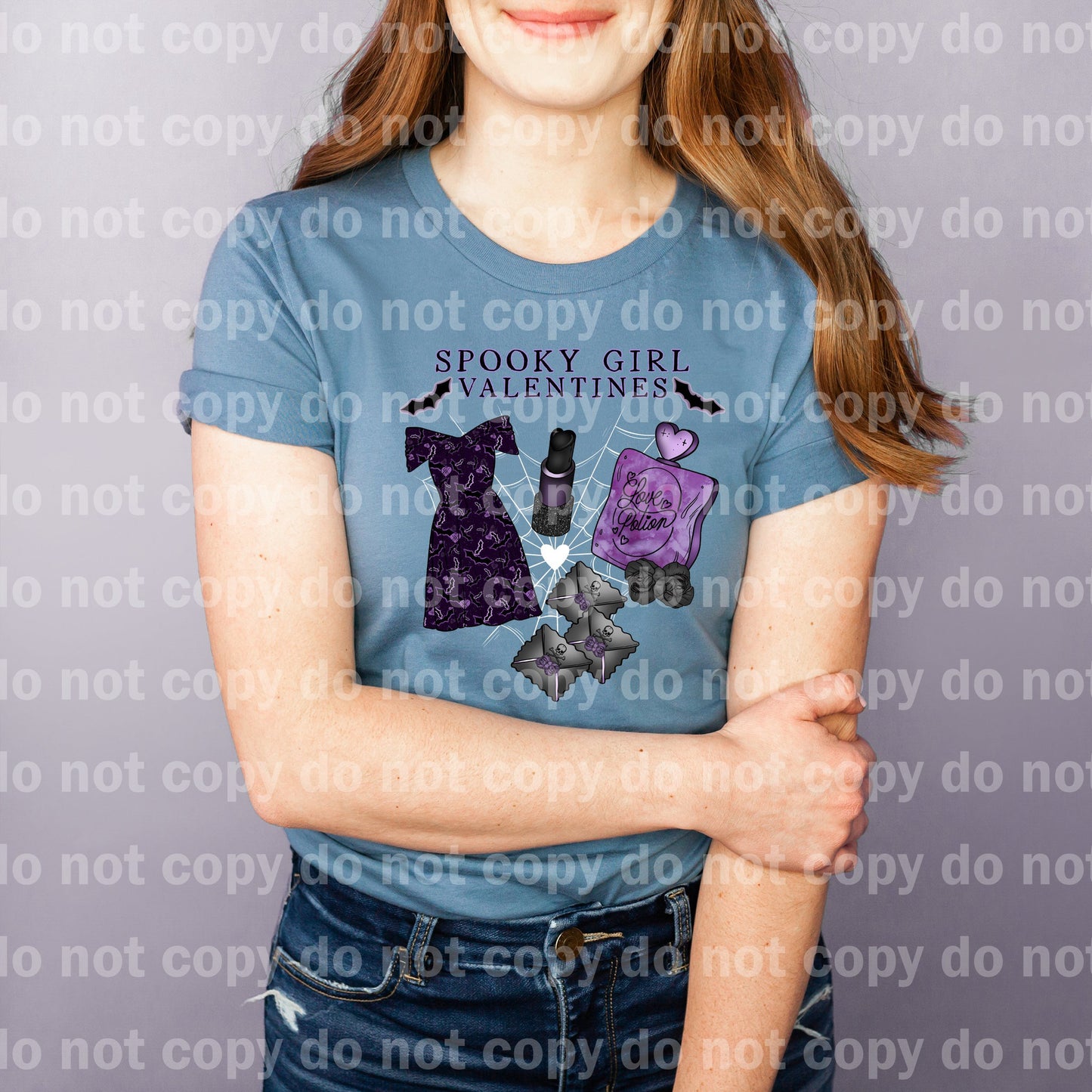 Spooky Girl Valentines Black/White Dream Print or Sublimation Print