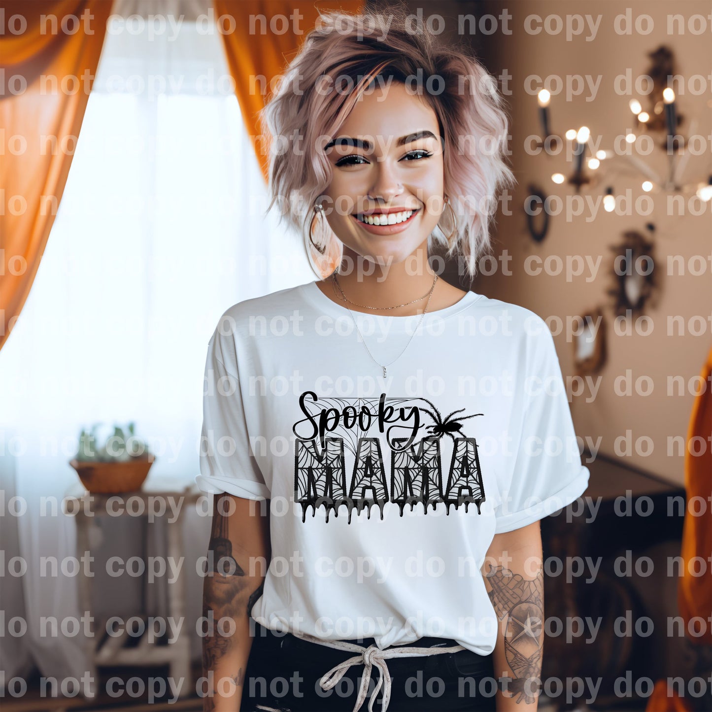 Spooky Mama Embroidery Dream Print or Sublimation Print