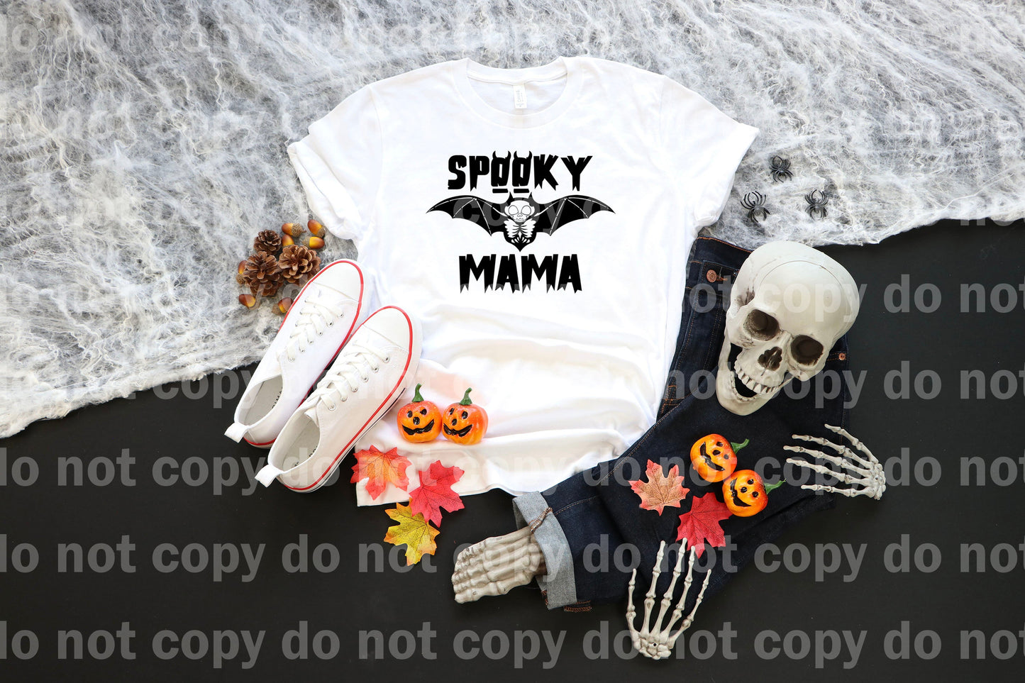 Spooky Mama Skeleton Bat Dream Print or Sublimation Print