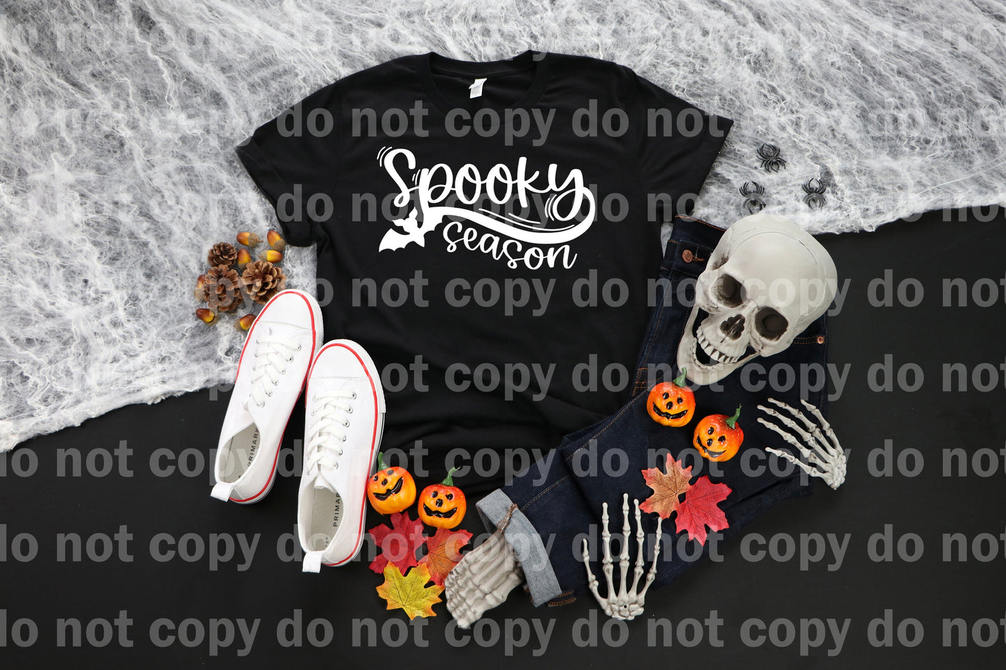 Spooky Season Bat Black/White Dream Print or Sublimation Print