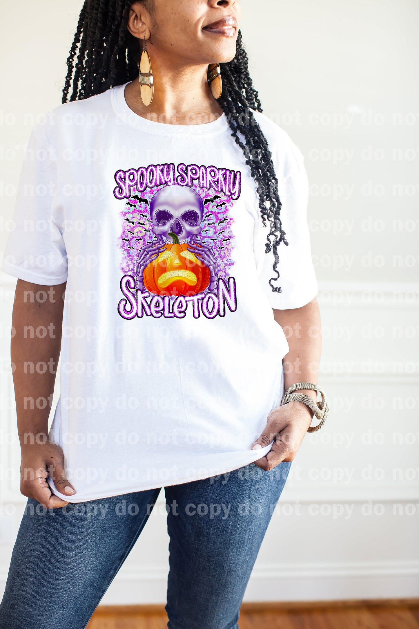Spooky Sparkly Skeleton Dream Print or Sublimation Print