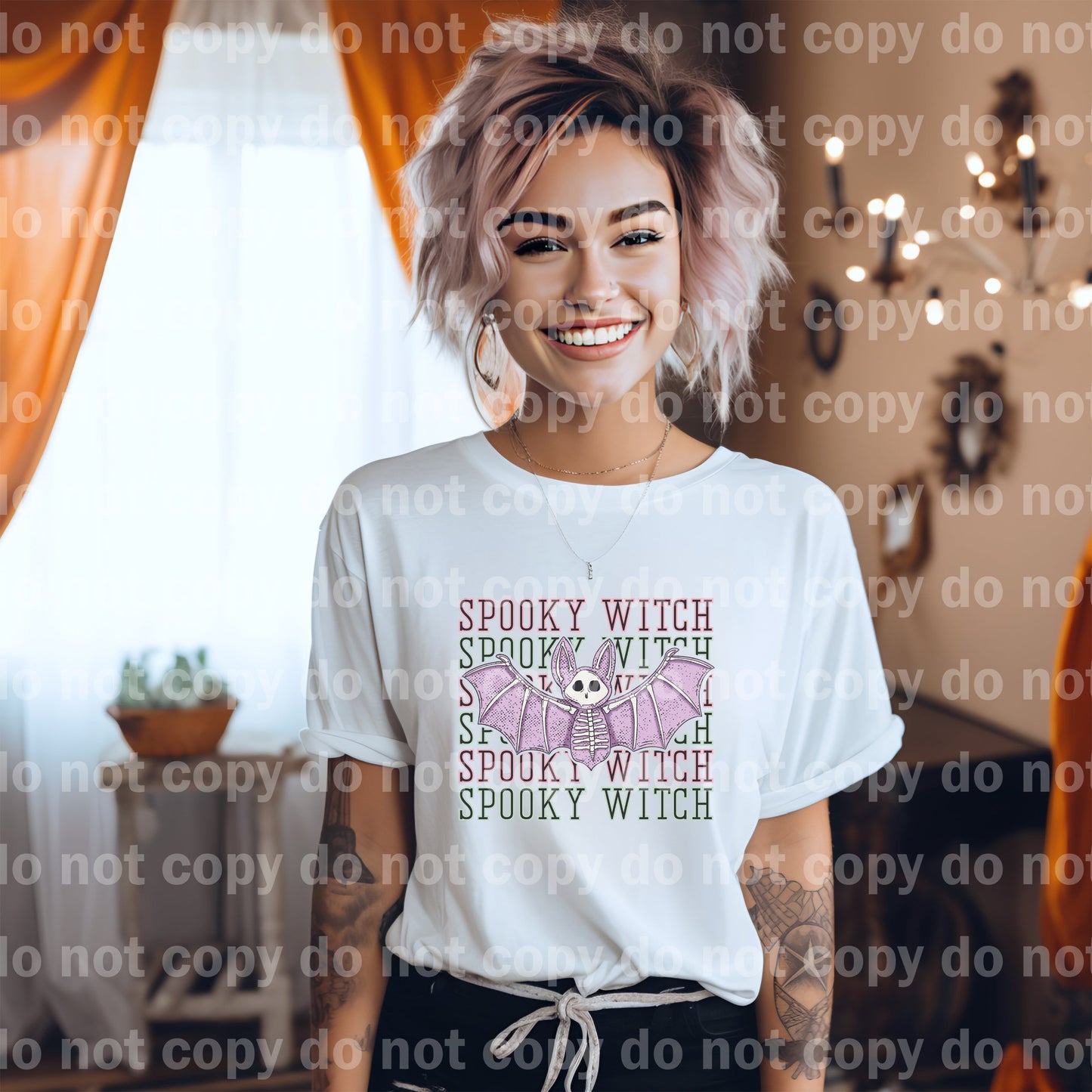 Spooky Witch Bat Dream Print or Sublimation Print