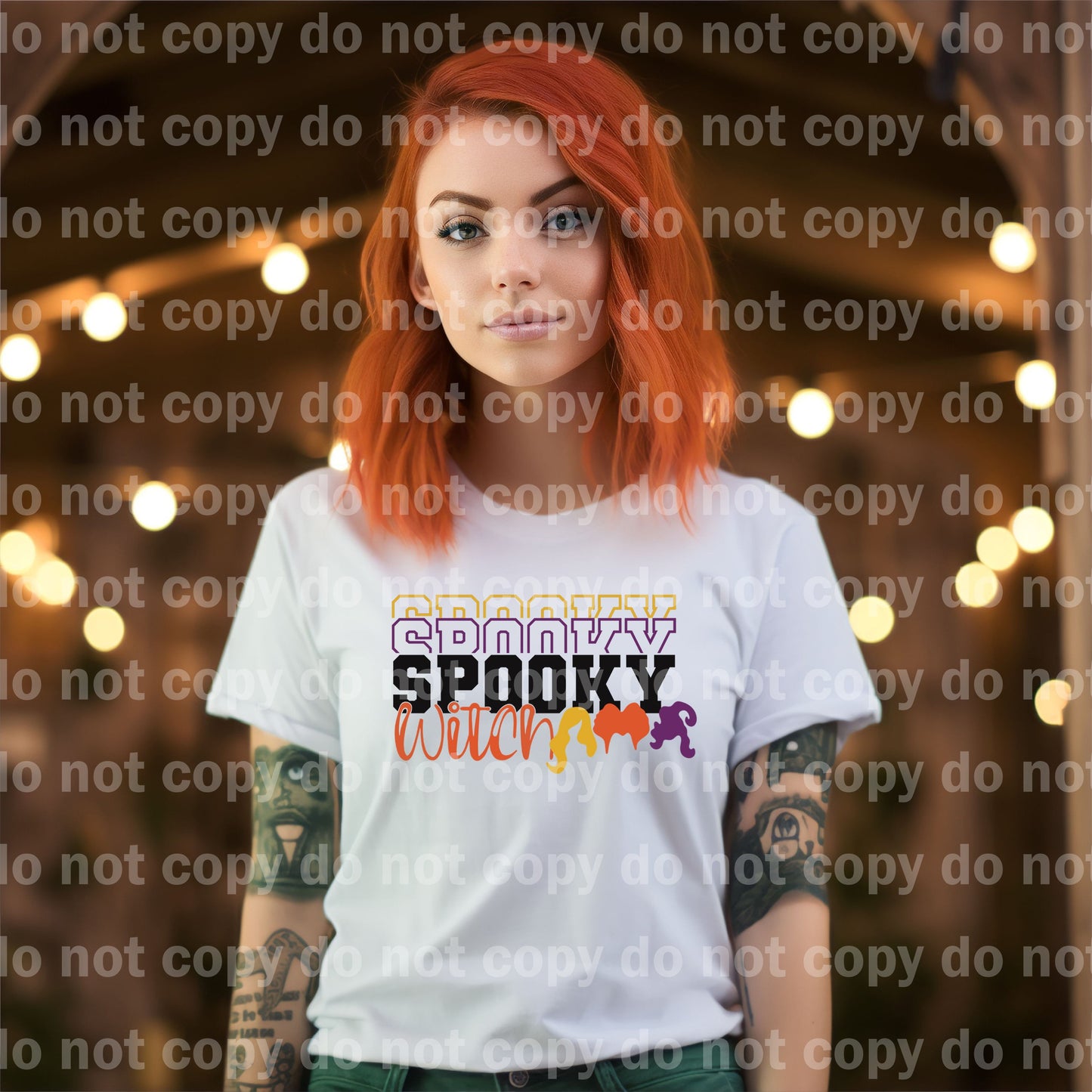 Impresión de sueño de bruja espeluznante o impresión de sublimación