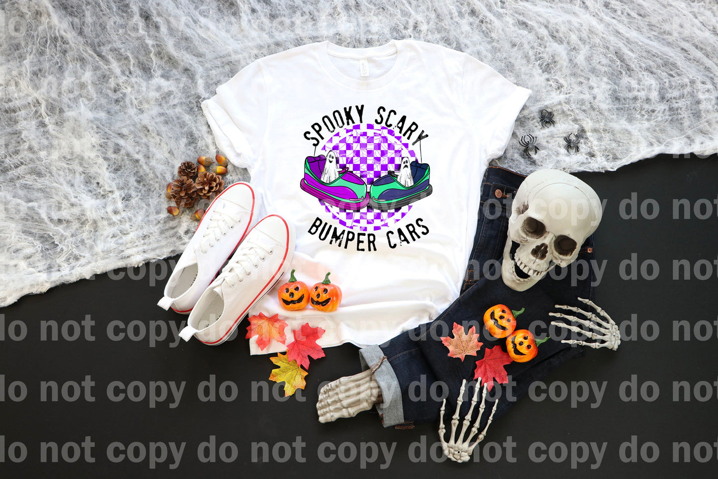 Spooky Scary Bumper Cars Dream Print or Sublimation Print