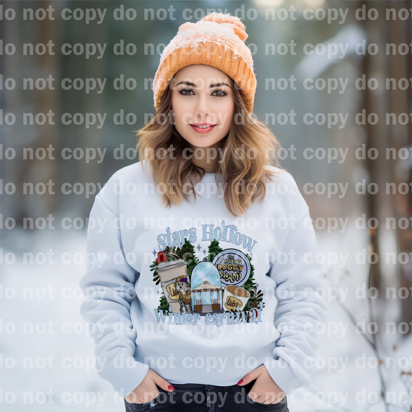 Stars Hollow Winter Carnival Dream Print or Sublimation Print