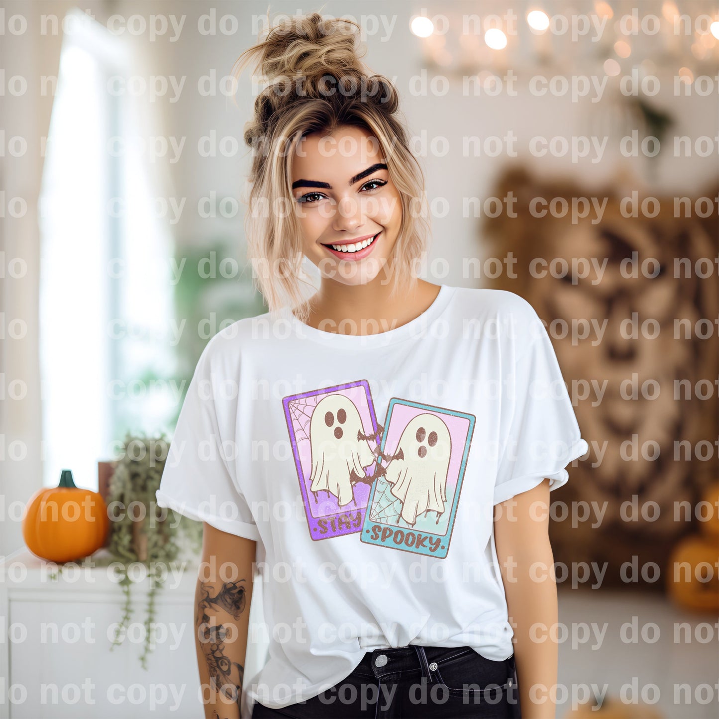Stay Spooky Ghost Tarot Card Dream Print or Sublimation Print