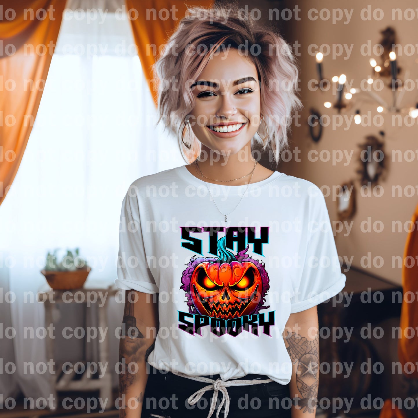 Stay Spooky Scary Pumpkin Dream Impresión o impresión de sublimación