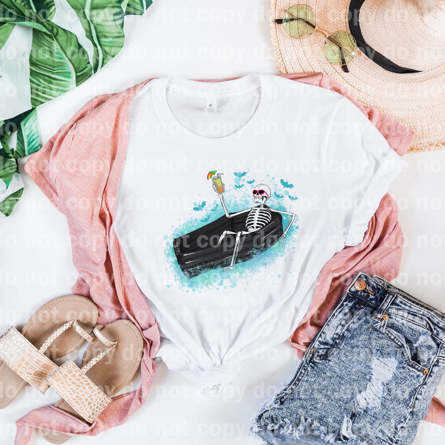 Summer Skellie Coffin Floatie Dream Print or Sublimation Print