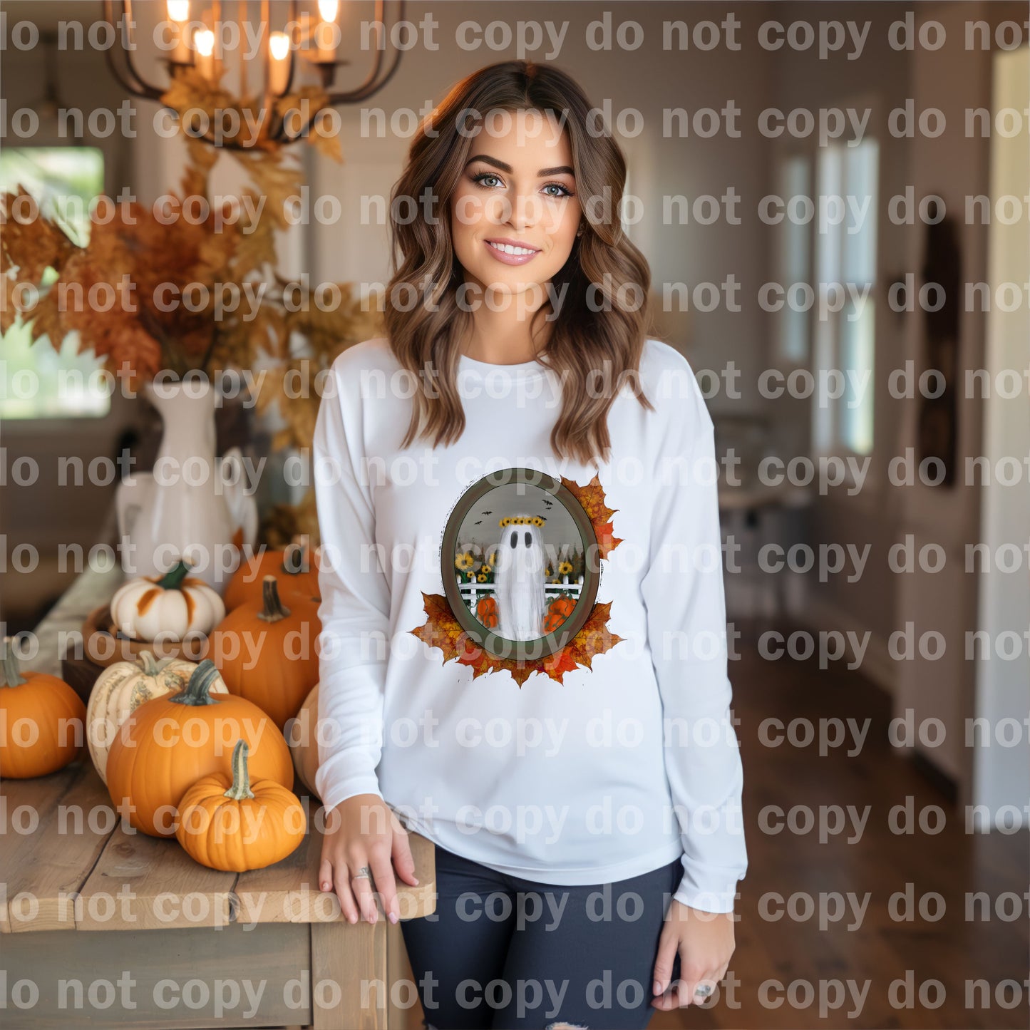 Sunflower Crown Frame Ghostie Dream Print or Sublimation Print