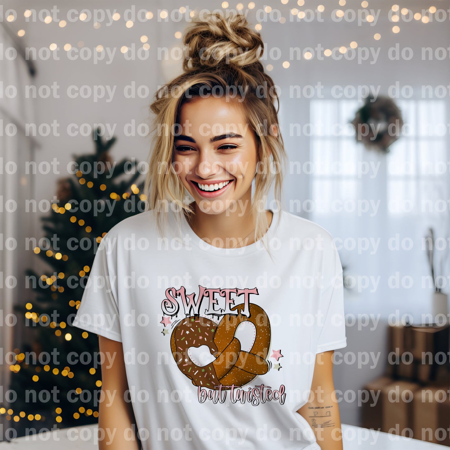 Sweet But Twisted With Optional Two Rows Sleeve Designs Dream Print or Sublimation Print