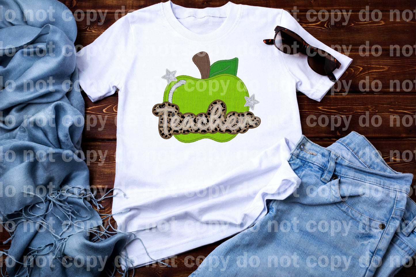 Teacher Green Apple Dream Print or Sublimation Print