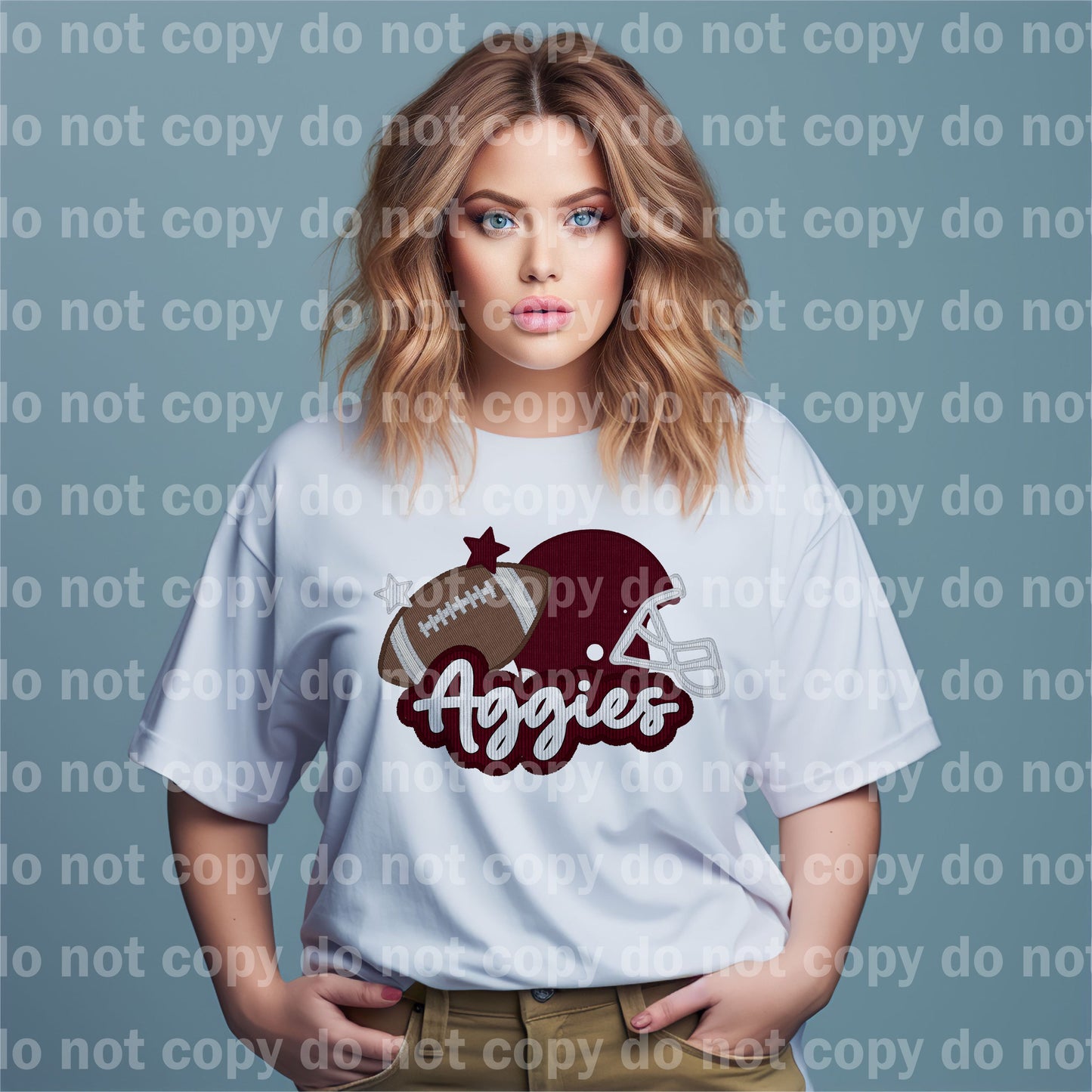 Texas Aggies Football Embroidery Dream Print or Sublimation Print