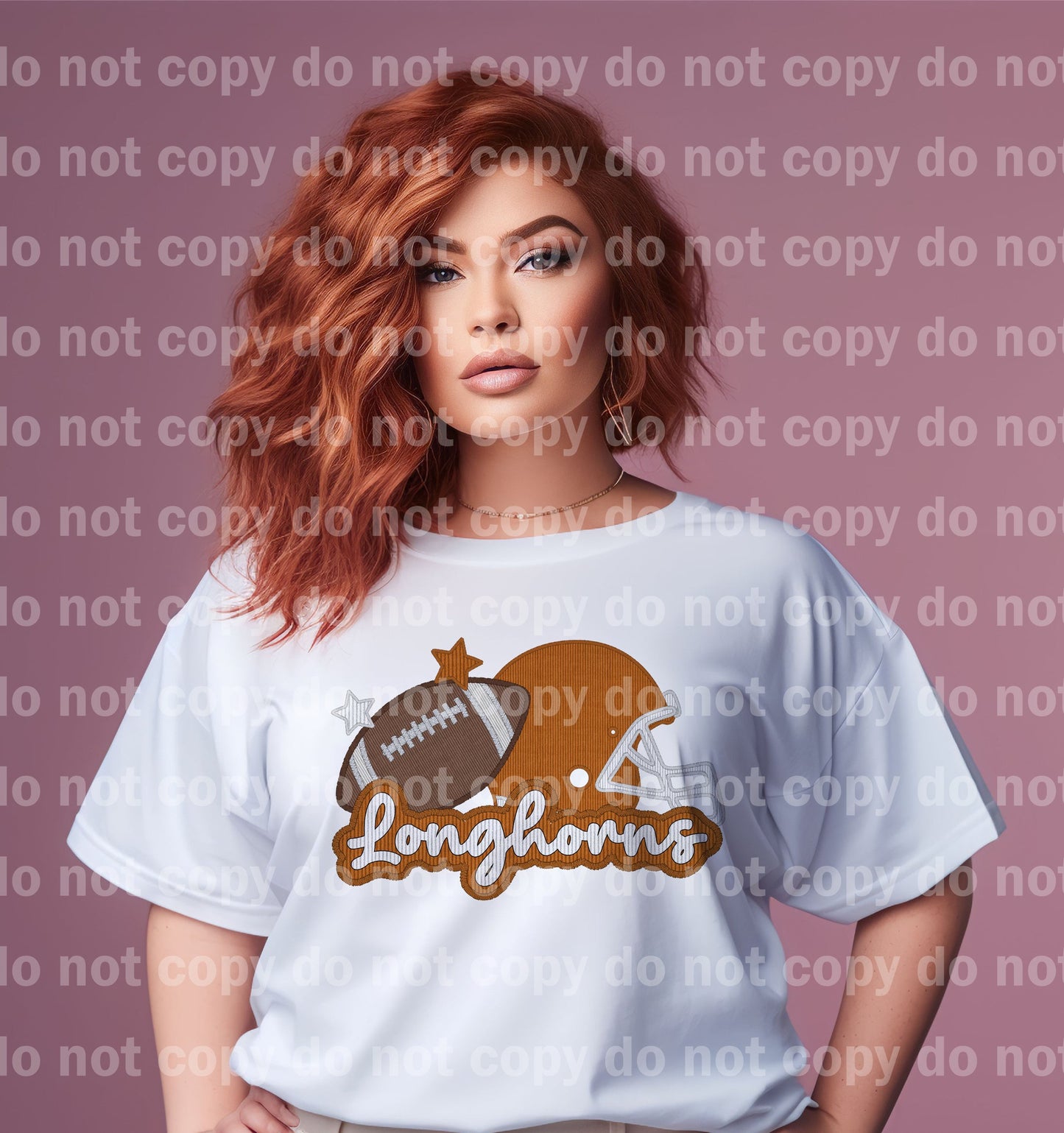 Texas Longhorns Football Embroidery Dream Print or Sublimation Print