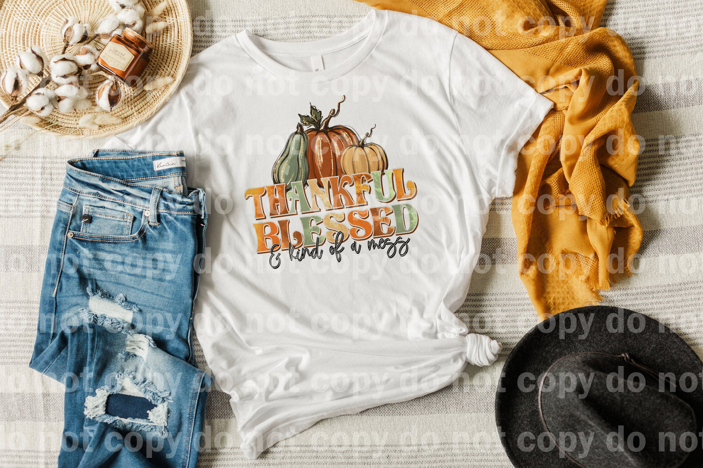Thankful Blessed And Kind Of A Mess Dream Print or Sublimation Print