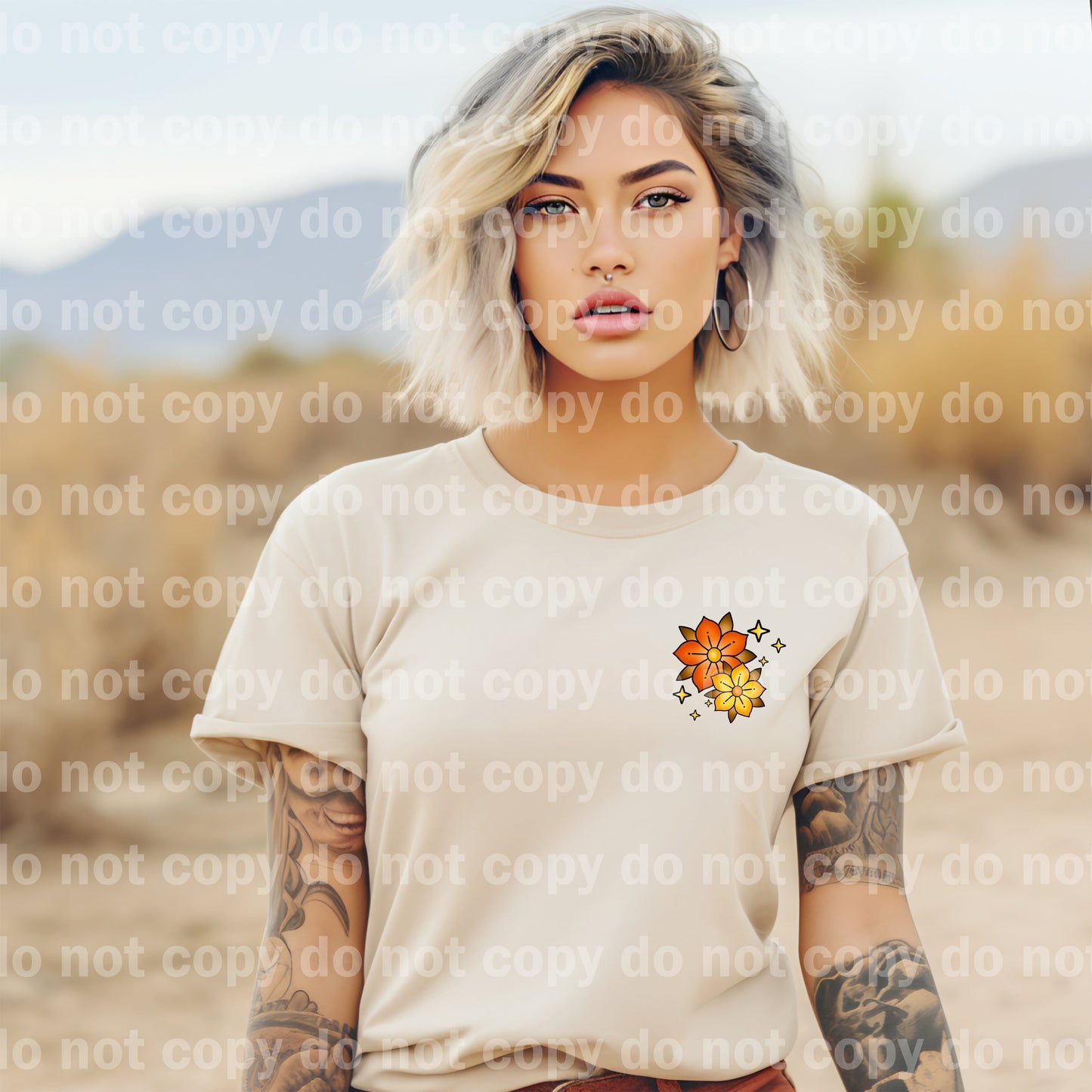 Thankful Florals with Pocket Option Dream Print or Sublimation Print