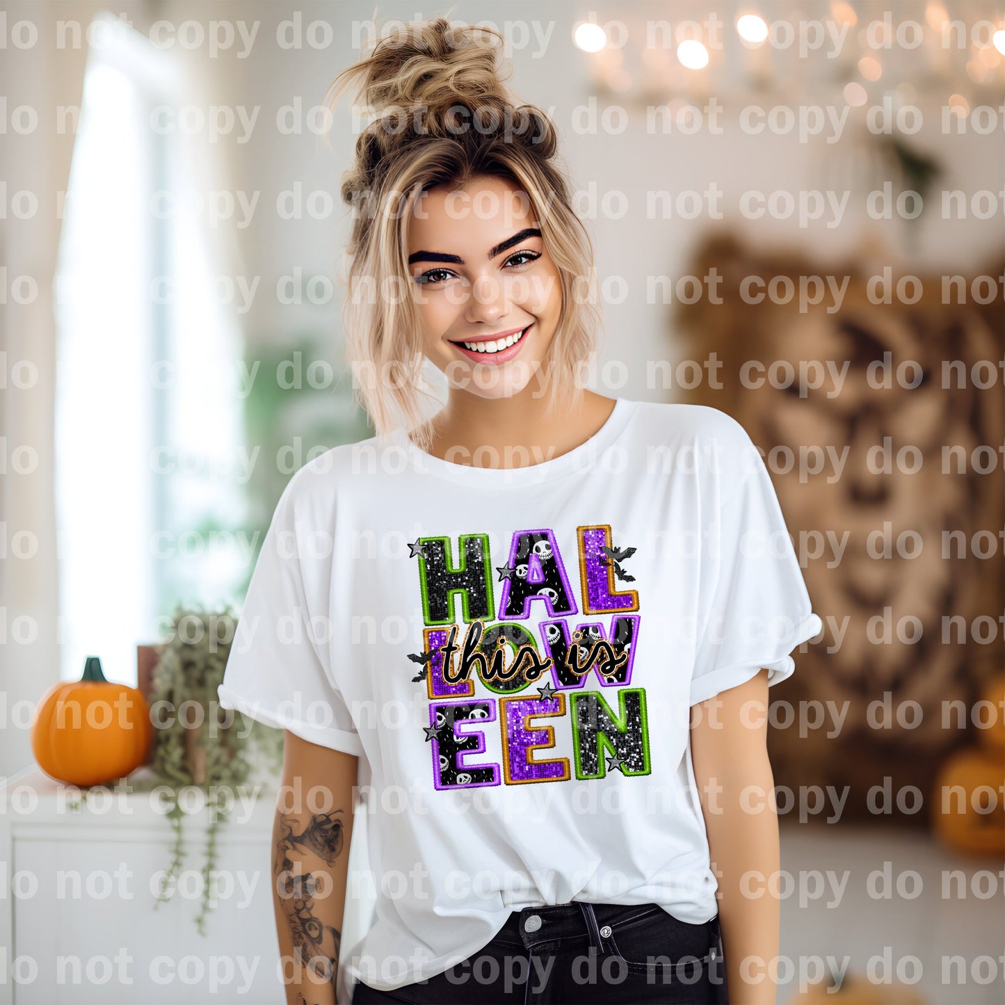 This Is Halloween Faux Dream Print or Sublimation Print