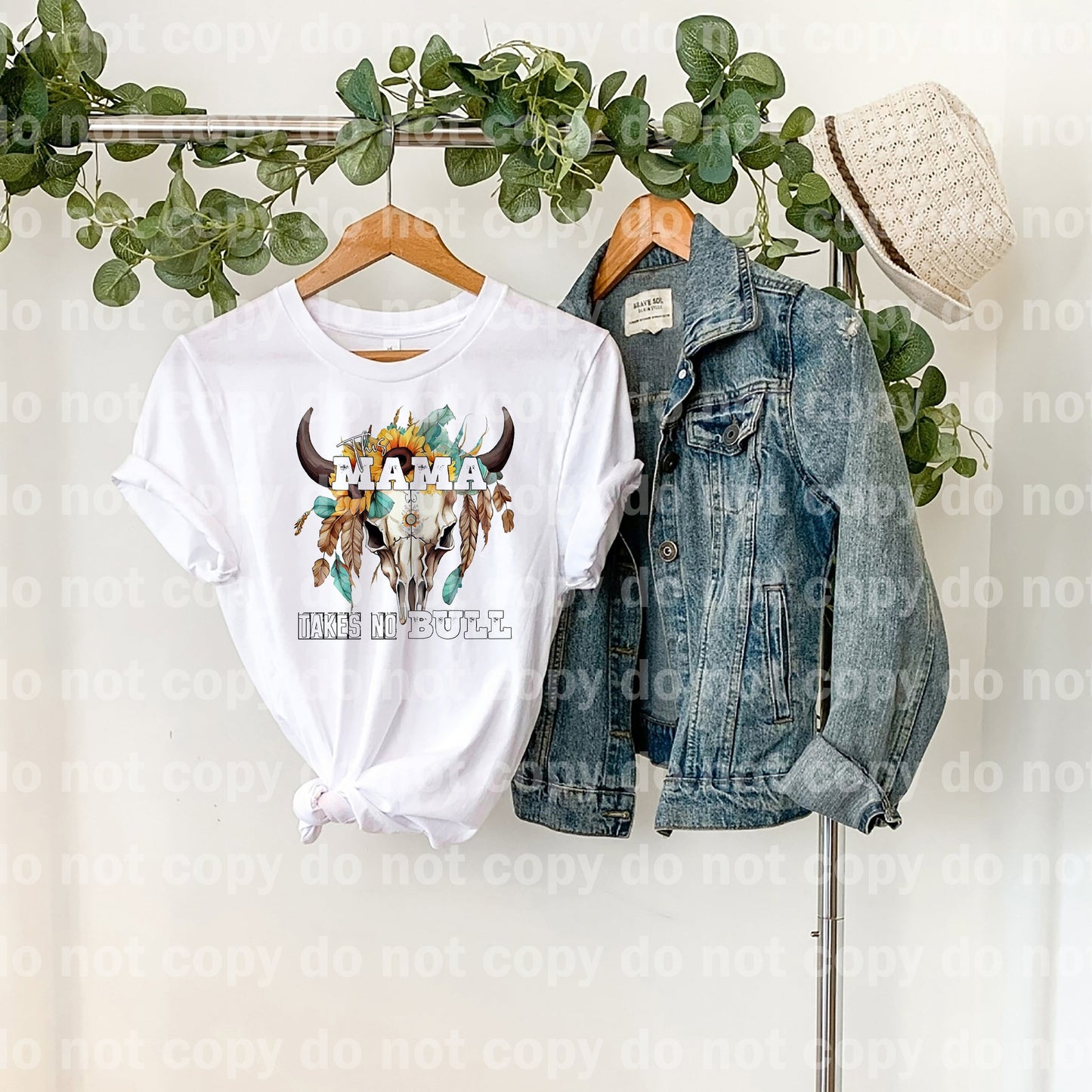 Esta mamá no toma ningún toro Impresión de ensueño en blanco/negro o impresión por sublimación