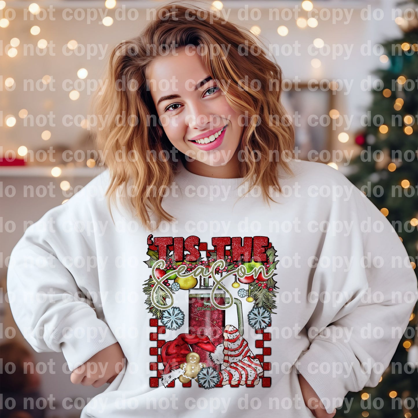 Tis The Season tumbler Dream Print or Sublimation Print