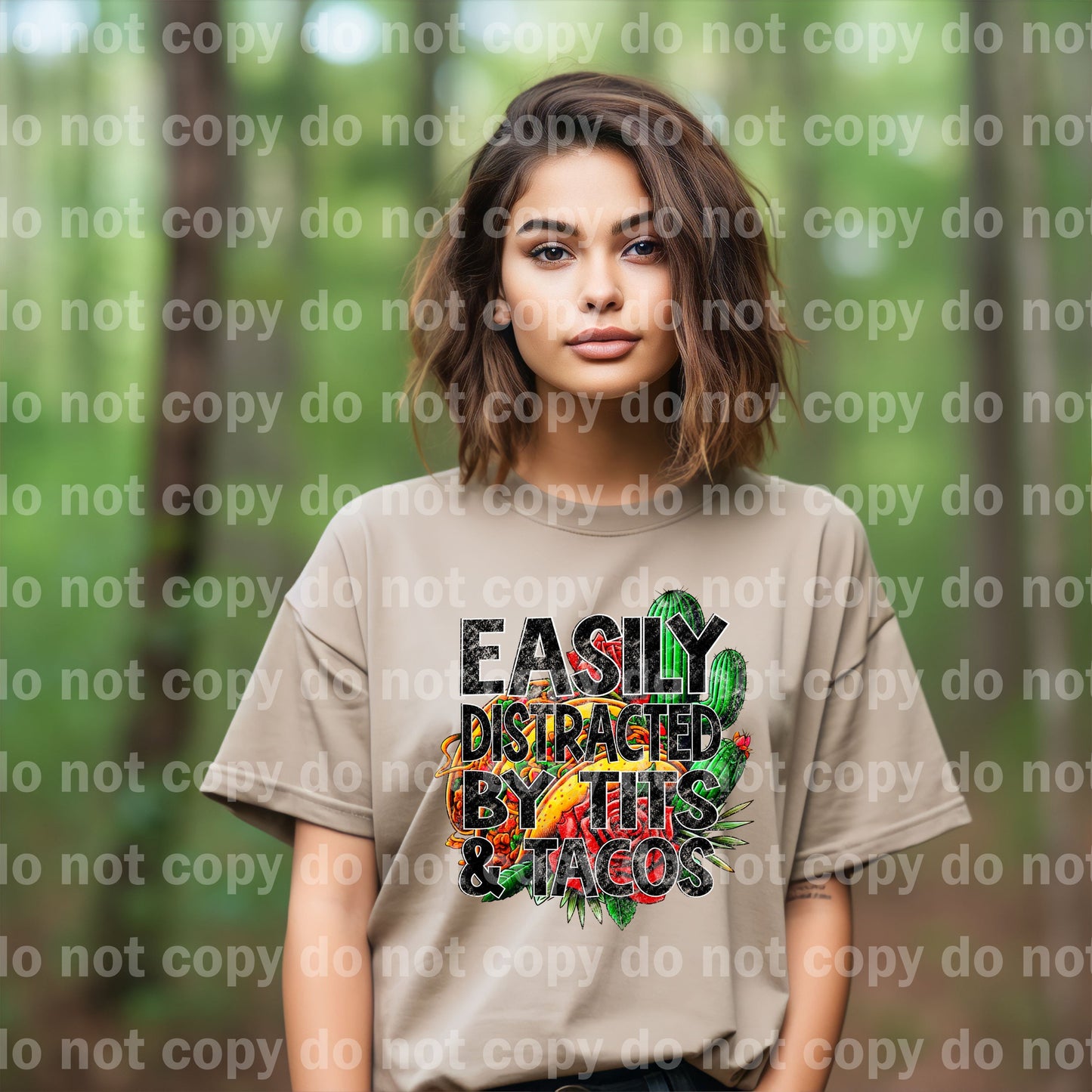 Easily Distracted By Tits and Tacos Dream Print or Sublimation Print