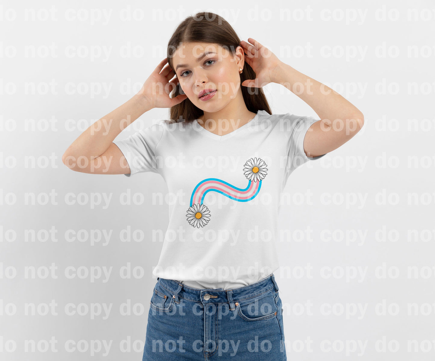 Transgender Pride Daisy No Words Dream Print or Sublimation Print