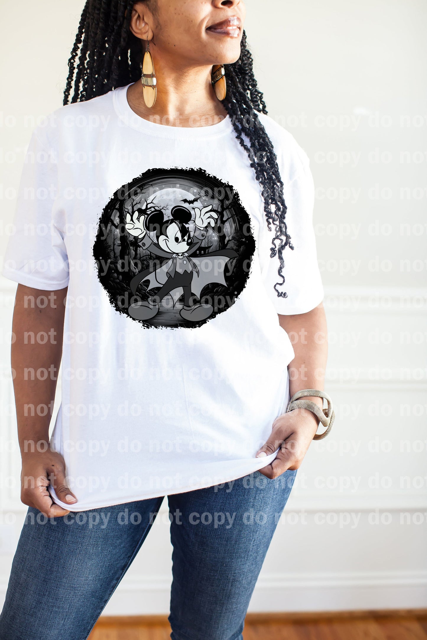 Trick Or Treat Black White Badge Dream Print or Sublimation Print