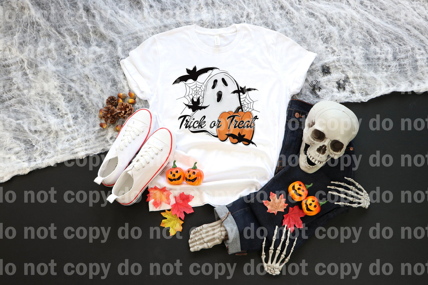 Truco o trato fantasma calabaza sueño impresión o impresión de sublimación