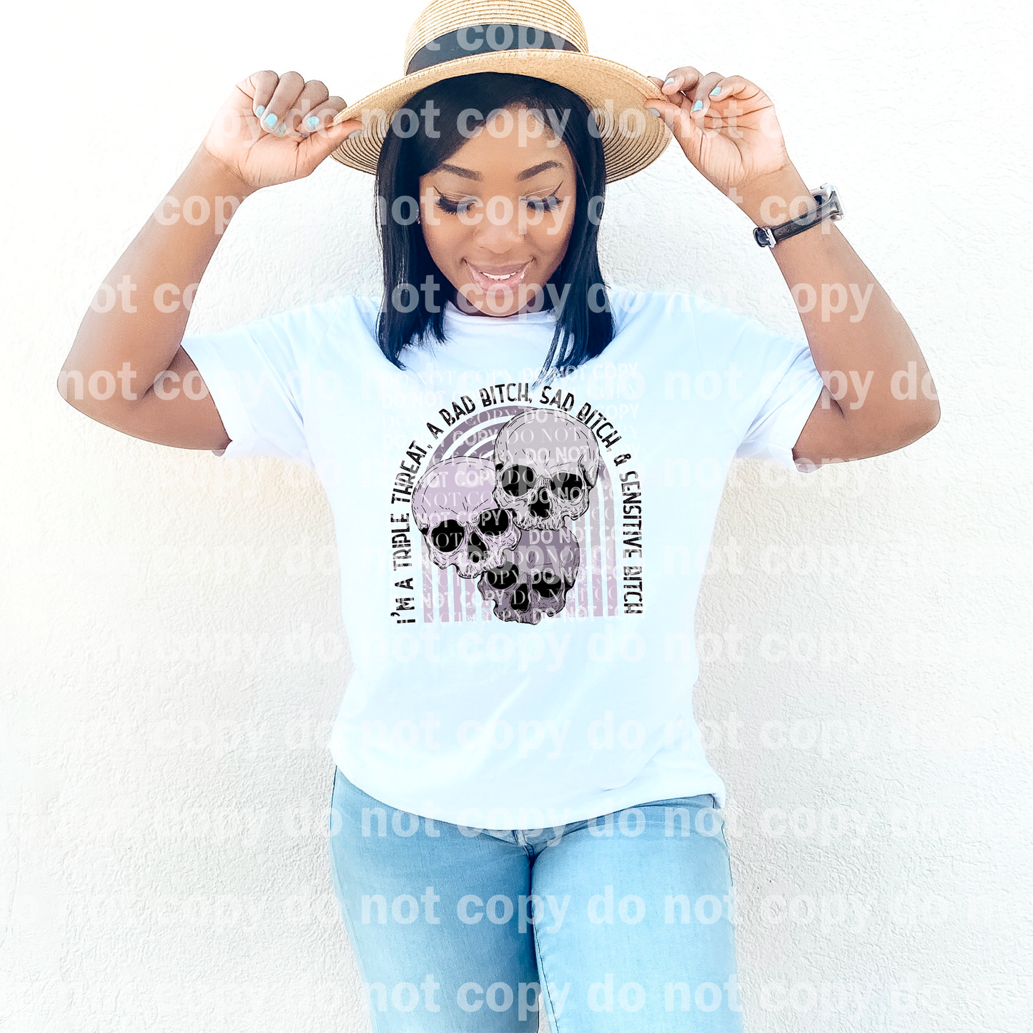I'm A Triple Threat A Bad Bitch Sad Bitch And Sensitive Bitch Dream Print or Sublimation Print