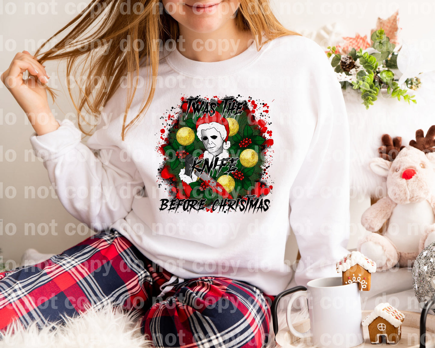 Twas The Knife Before Christmas with Optional Sleeve Design Dream Print or Sublimation Print