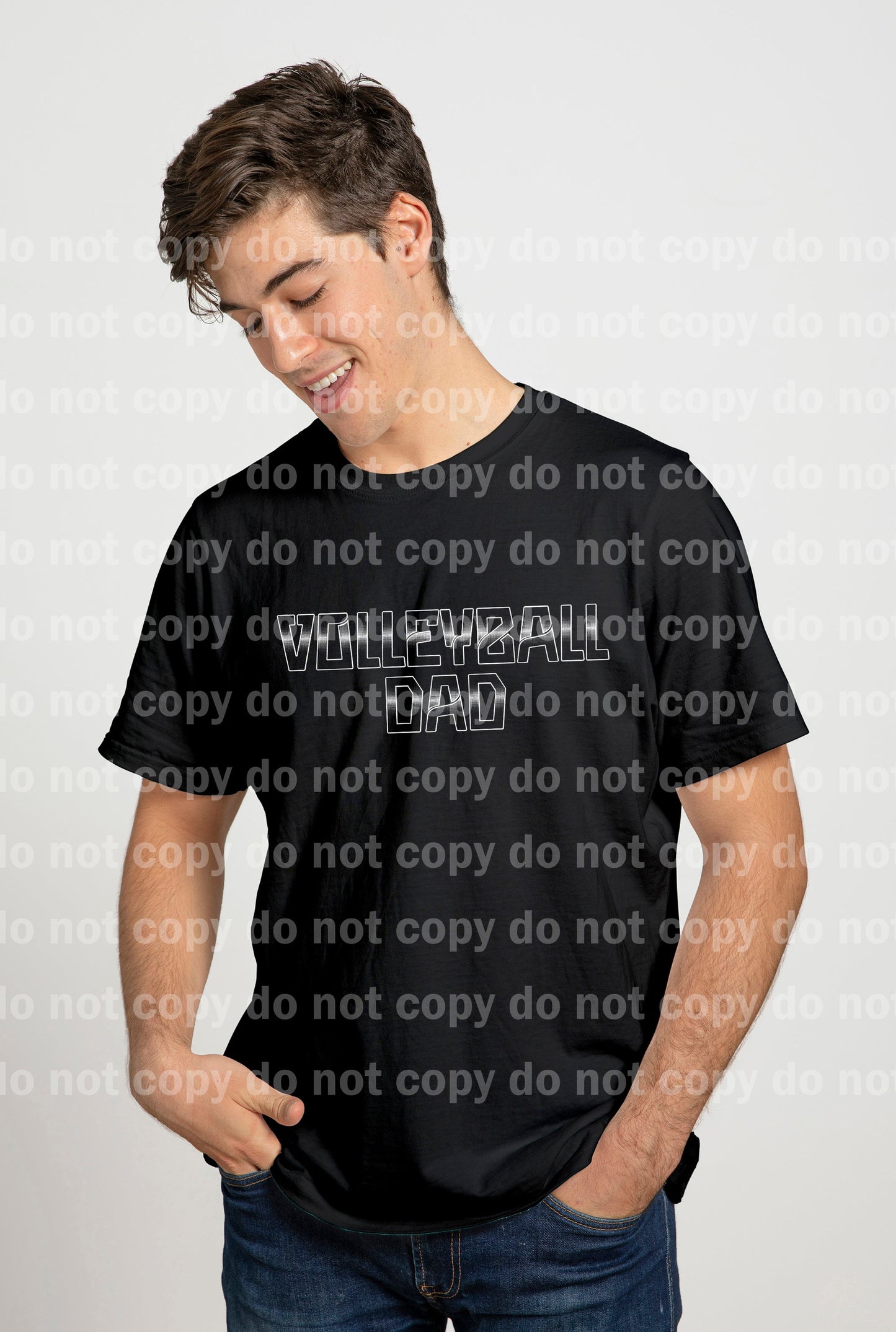 Volleyball Dad Black/White Dream Print or Sublimation Print