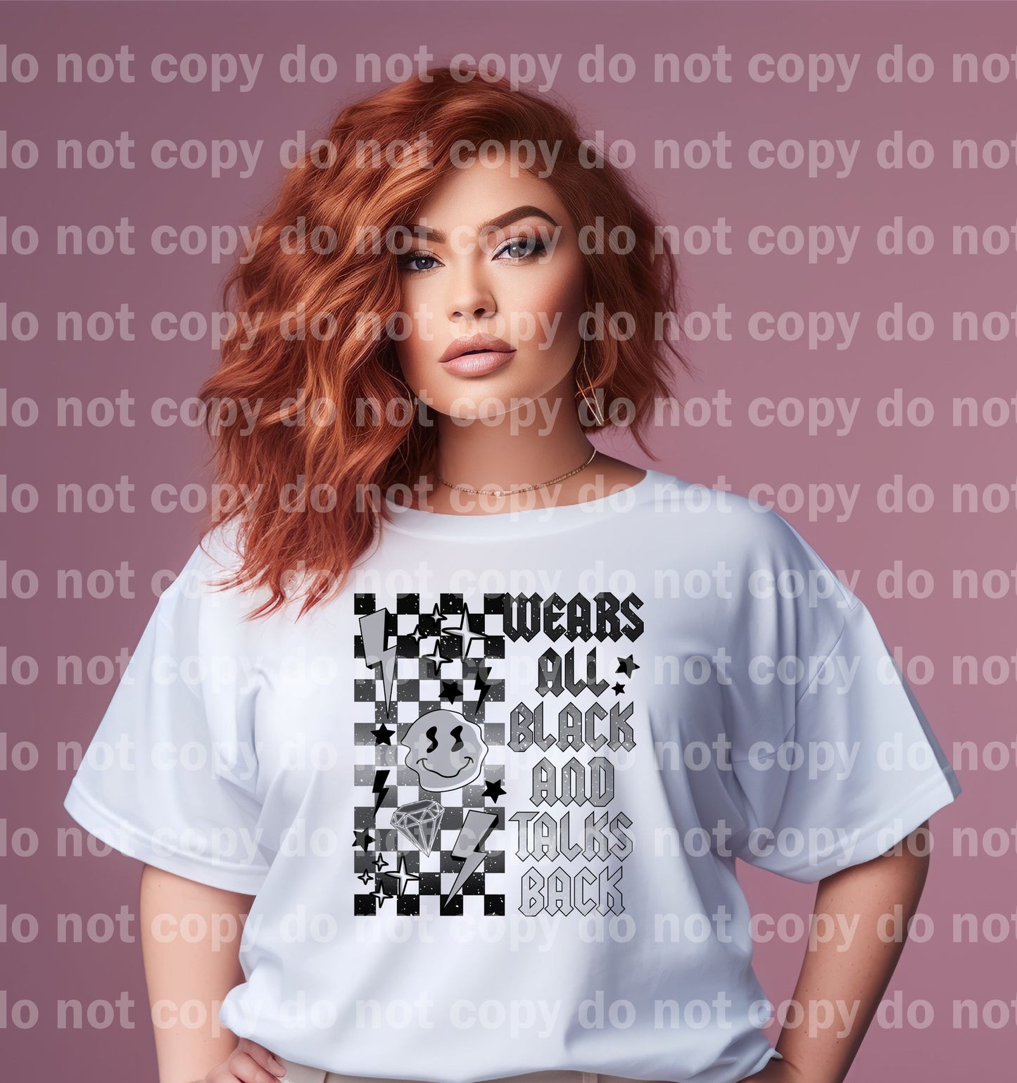Wears All Black And Talks Black Dream Print or Sublimation Print